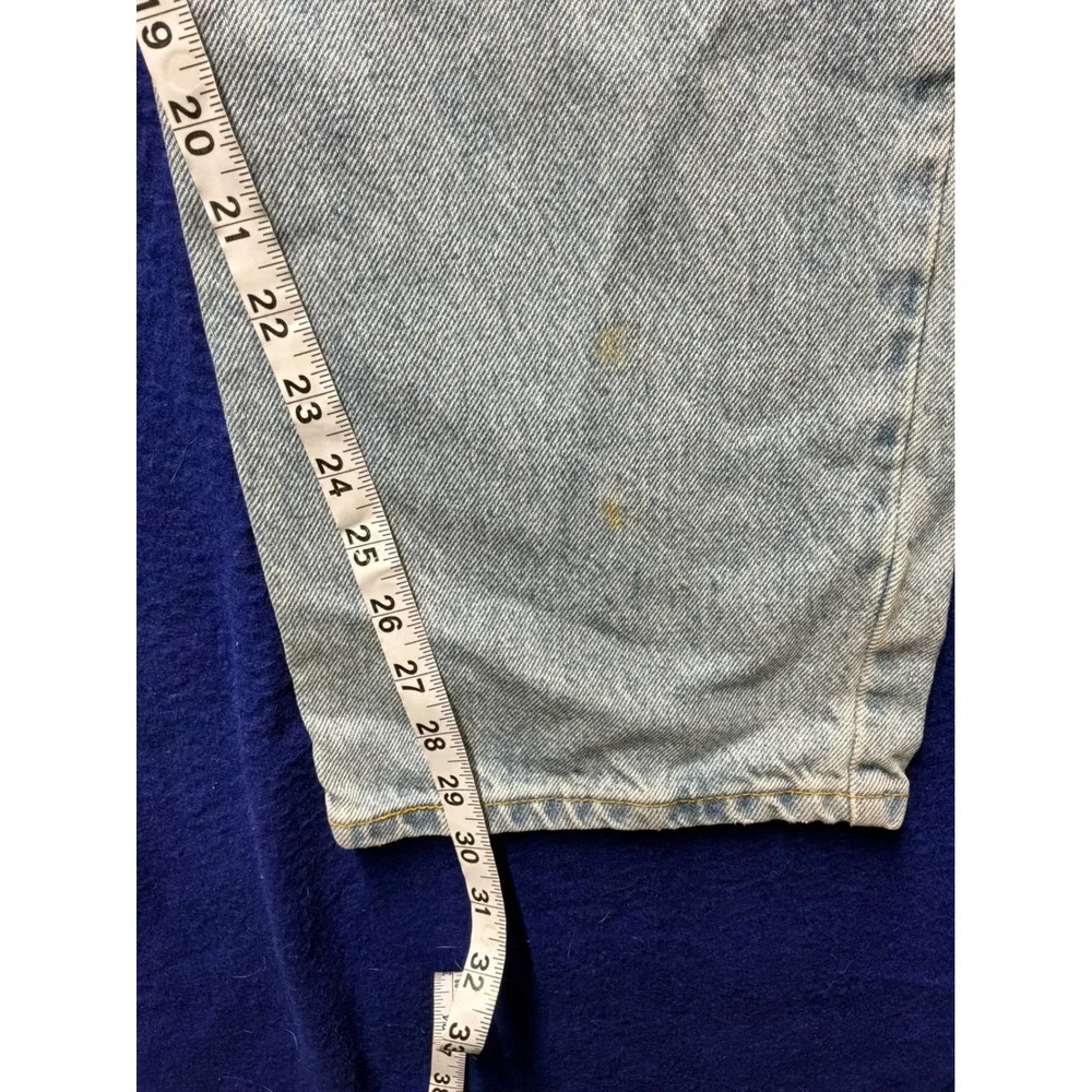 Dad Core Mens Levi Strauss Signature Relaxed Fit Jeans 36x32 Light Wash Blue